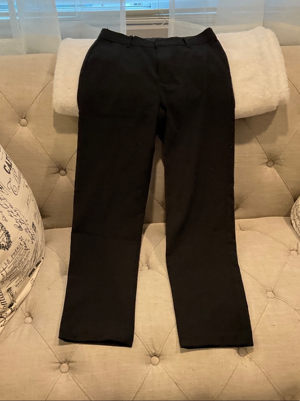 Van Heusen Black Men’s Dress Pants - Straight Leg